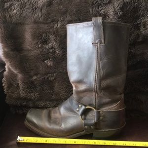 FRYE Harness Leather mid-calf boots- size 9 1/2